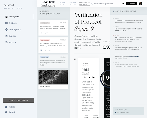 Aperçu du dashboard Stitch Skeptyx